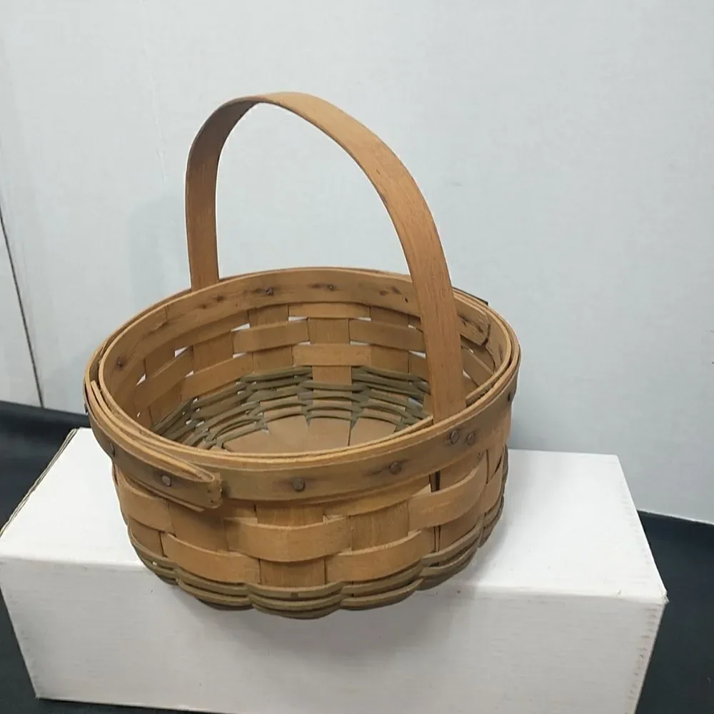 Longaberger 1985 Green Christmas COOKIE Basket